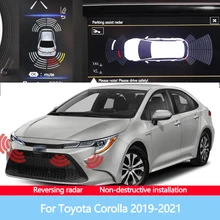 Rewers Blind Spot przedni tylny obraz Radar czujnik samochodowy dźwięk wskaźnik ostrzegawczy System sondy dla Toyota Corolla Sienna 2019-2022