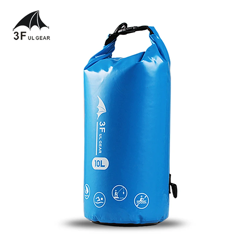 

Уличные водонепроницаемые сумки 3F UL GEAR 5L/10L/20L, сухая сумка, портативный рюкзак из ПВХ, сумки для плавания, для реки, треккинга