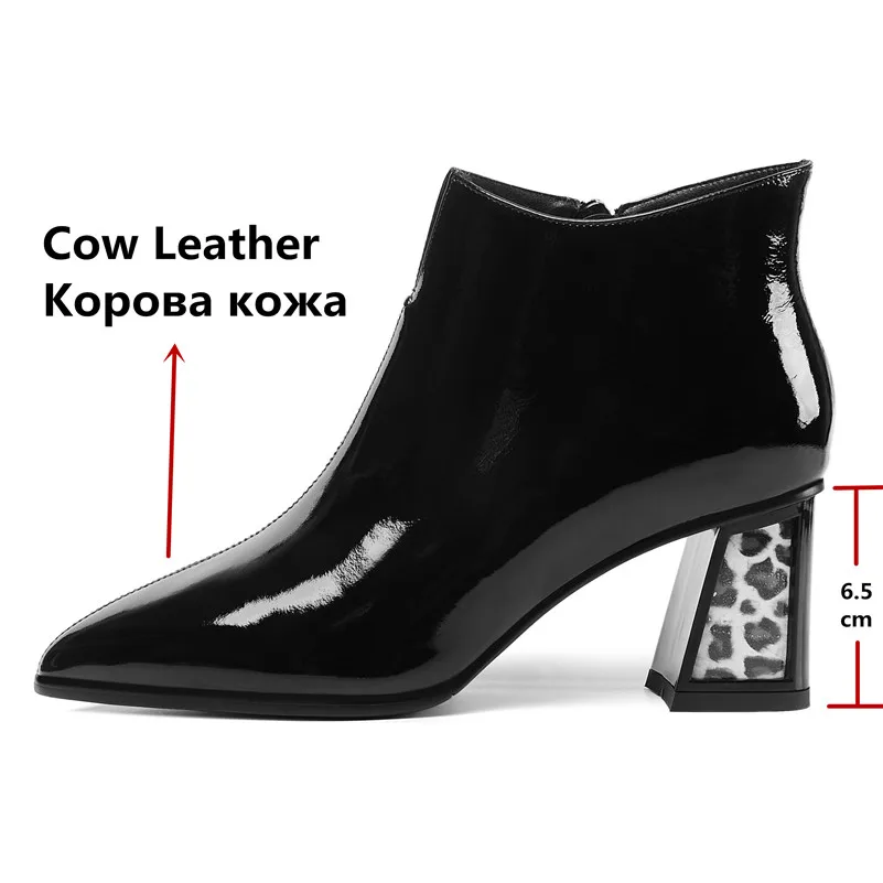 FEDONAS/брендовые элегантные женские Теплые ботильоны; сезон осень-зима; ботинки «Челси» на высоком каблуке; женская офисная обувь из натуральной кожи