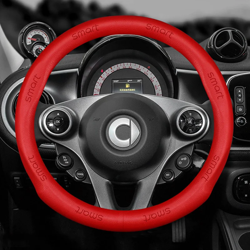 Coprivolante Auto Universale In Pelle Microfibra – 37-38 Cm, Antiscivolo E Traspirante (Nero)