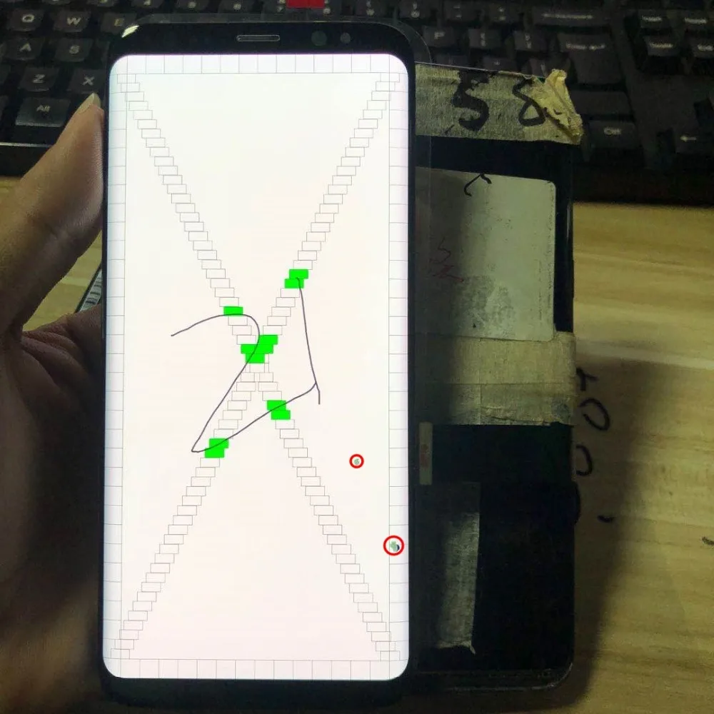 With Dead Pixels Original LCD For Samsung Galaxy S8 lcd G950 SM-G950F LCD Display Touch Screen Digitizer no Frame Assembly Part