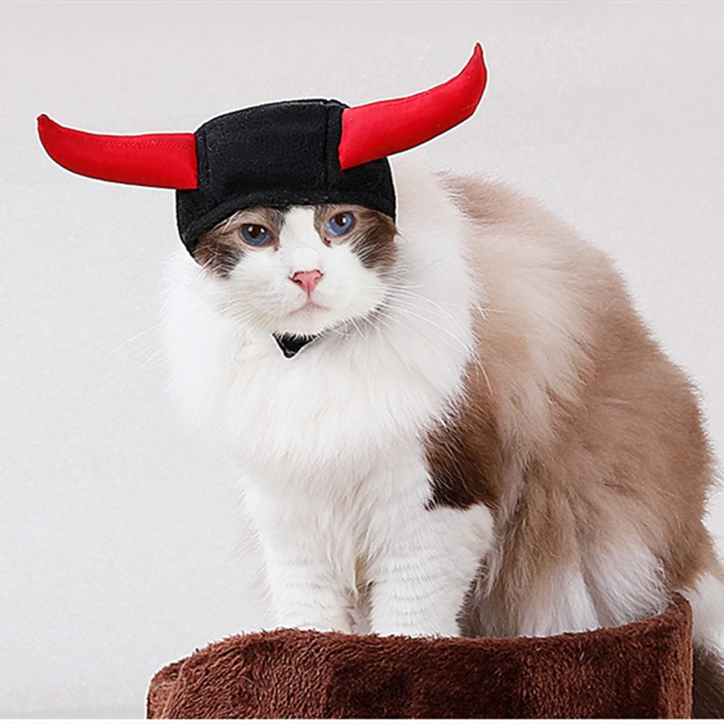 Casquette De Chat Halloween Cosplay Corne De Bœuf Chapeau Fournitures De Decoration Pour Le Jour De Noel Accessoire Pour Chat Aliexpress Casquette De Chat Halloween Cosplay Corne De Bœuf Chapeau Fournitures De Decoration Pour Le Jour De Noel Accessoire Pour Chat Aliexpress