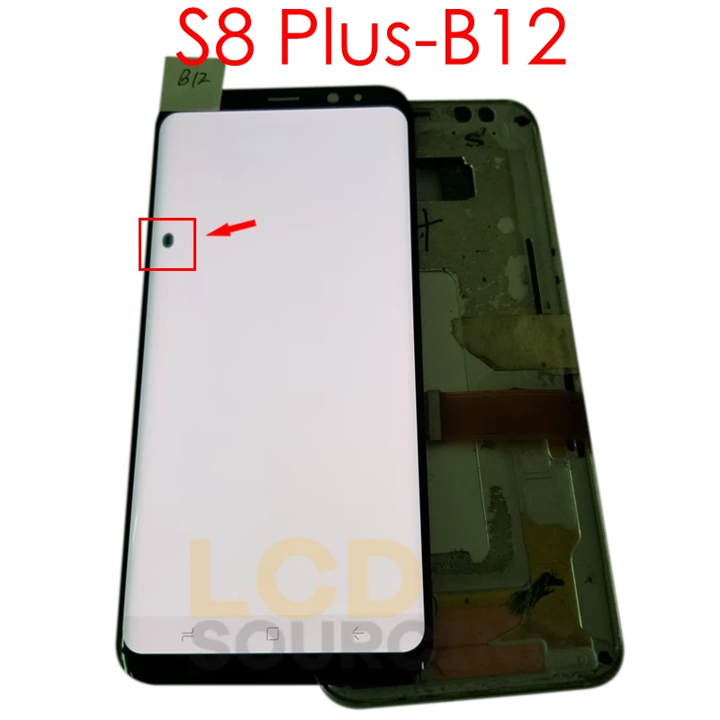 Amoled дефект Dead Pixel для samsung Galaxy S8 ЖК G950 G950F сенсорный экран дигитайзер для samsung s8+ plus G955 G955F ЖК замена