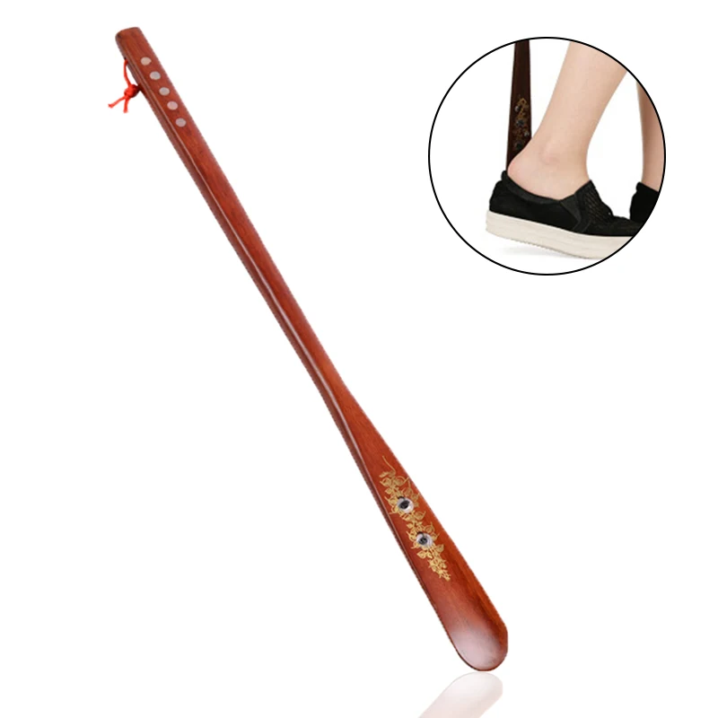 55cm Long Wooden Shoe Horns 22.5inch Shoe Horn Shoe Lifter Household