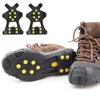 1Pair 10Stud S M L Non Slip Snow Shoe Spikes Winter Anti Slip Ice Grips Cleats Crampons Climbing Outdoor  Shoes Cover Crampons ► Photo 3/6