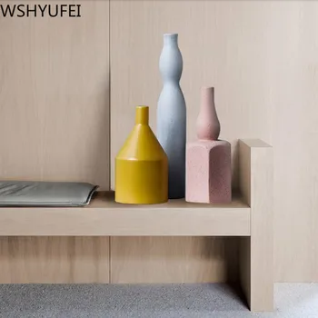 Online Neue Stil Kreative Keramik Vase Wohnzimmer Blume Anordnung Büro Schreibtisch High-grade Dekoration Studio Dekoration WSHYUFEI