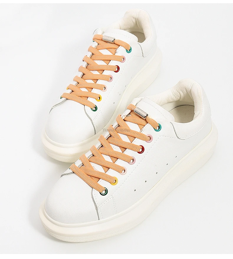 New Elastic Laces without ties Shoelaces for Sneakers Flat No Tie Shoe laces Kids Adult Quick Shoe lace Rubber Band Shoestring