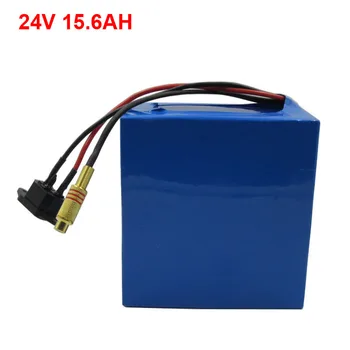 

350W 7S 24V 15AH lithium 18650 battery pack 24V 15.6AH electric bike bicycle battery 15A BMS 29.4V 2A charger free shipping