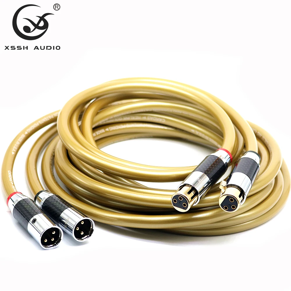 Кабель RCA XLR высококачественный кабель XSSH HIFI OFC с покрытием из чистой меди