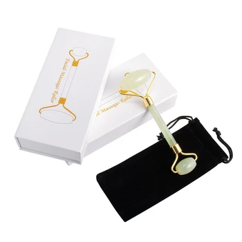 

Face Massager Jade Roller for Face Skin Care Tools Facial Massage Microniddle Roller Jade Mfassager Patches for Eyes From Edema