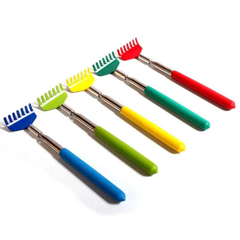 

Stainless Steel Back Scratcher Telescopic Massage Claw Adjustable Size Portable Extend Itch Aid Color Massage Health Tool