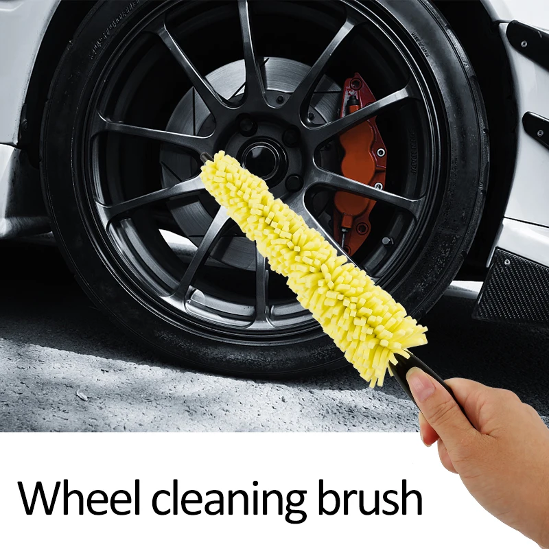 

1pcs Car Wheel Cleaning Brush Tool Tire Washing Clean Tyre Soft Bristle Cleaner Car window cleaning tool car Wash Accessories