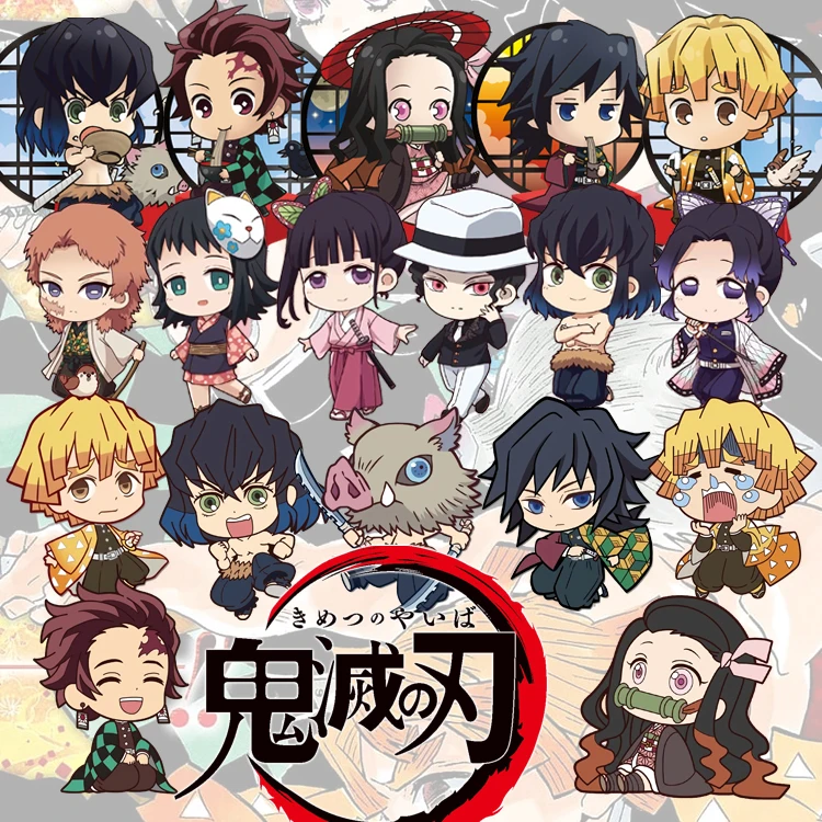 

Demon Slayer: Kimetsu no Yaiba Kamado Tanjirou Kochou Shinobu Cosplay double-sided Acrylic Figure Keychain Keyring Pendant Gifts
