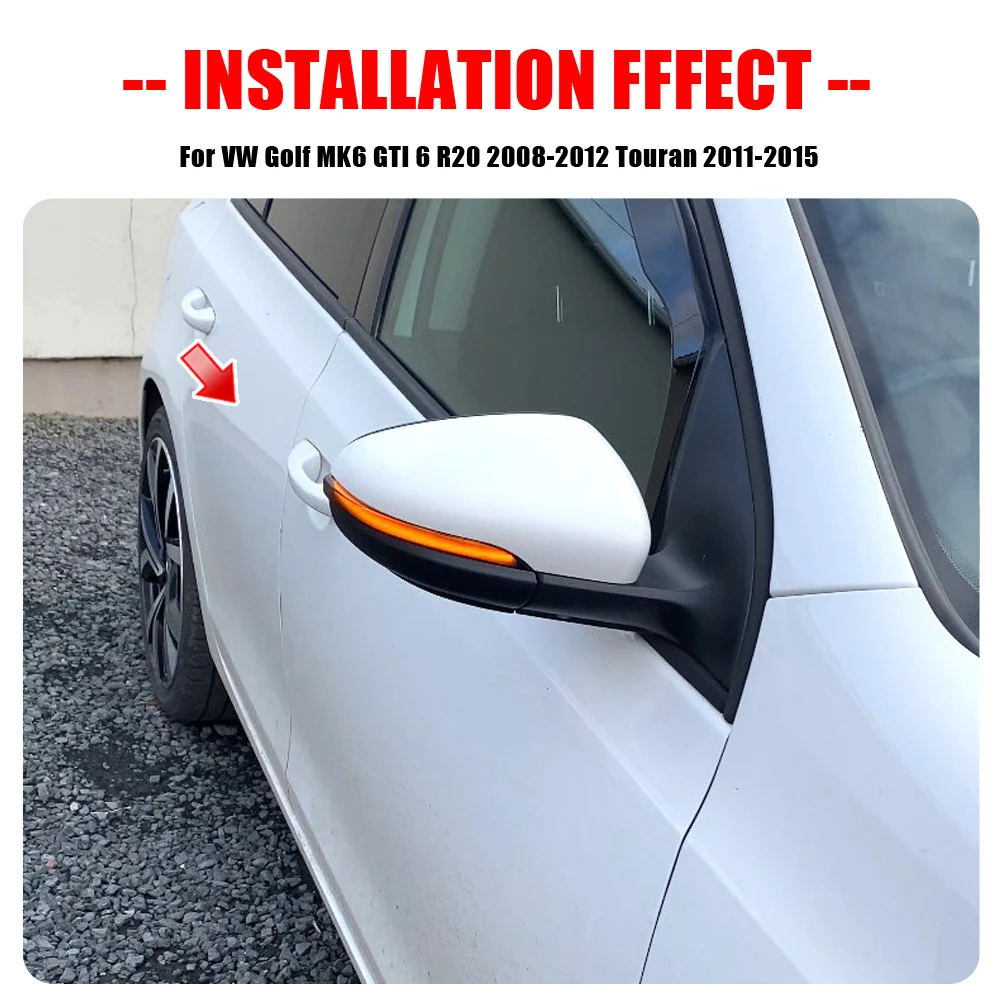 VW  MK6 GTI 6 R    ̳  ̵ ̷ ǥñ,  ٰ VI R20 LED  õ, 2 