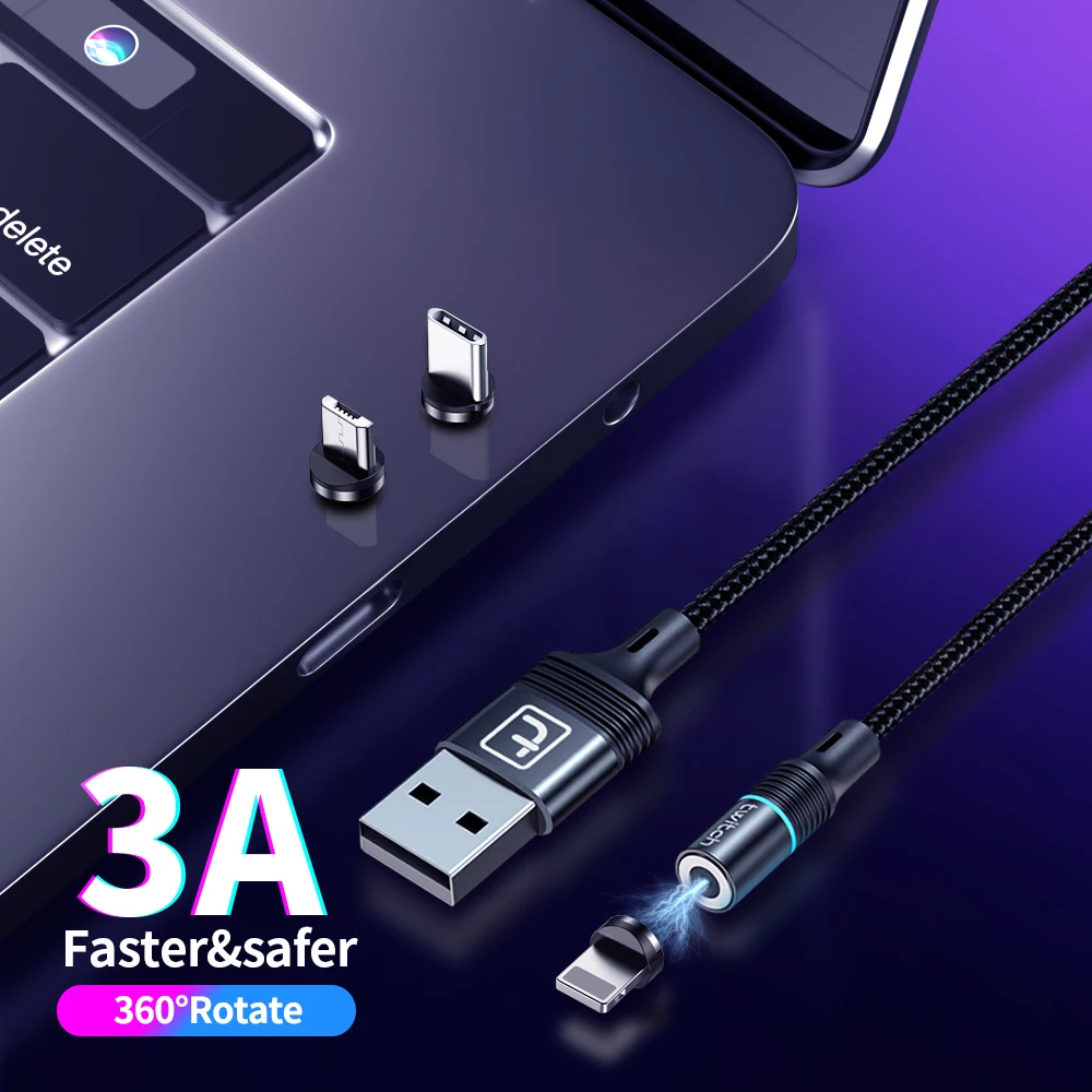 Магнитный зарядный кабель Twitch 3 м 2 для iPhone 11 Xs 8 7 6s|Кабели мобильных телефонов| |