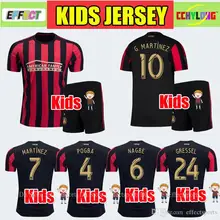 Коллекция года, детская JerseySoccer Jersey, 19/20 для мальчиков, Pogba Nagbe Barco Gressel MARTINEZ ALMIRON, футбольные футболки+ штаны