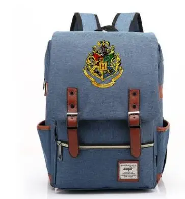 14 Mochila Magic Hogwarts Ravenclaw Слизерин Гриффиндор для мальчиков и девочек портфели для подростков школьные сумки холщовые женские мужские сумки - Цвет: 14