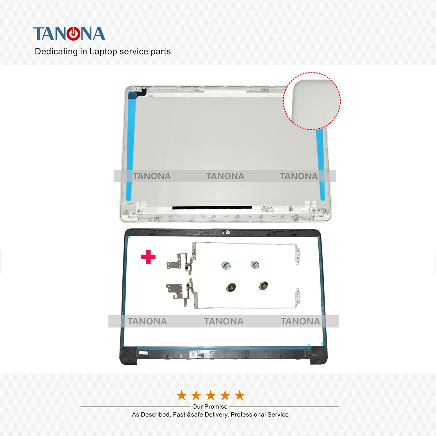 Compatible Cubierta Frontal Con Bisel Lcd L52014-001, Nueva
