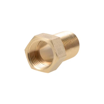 

uxcell Brass Threaded Pipe Fitting G1/2 Male x G1/2 Female Hex Bushing Adapter 40mm Length