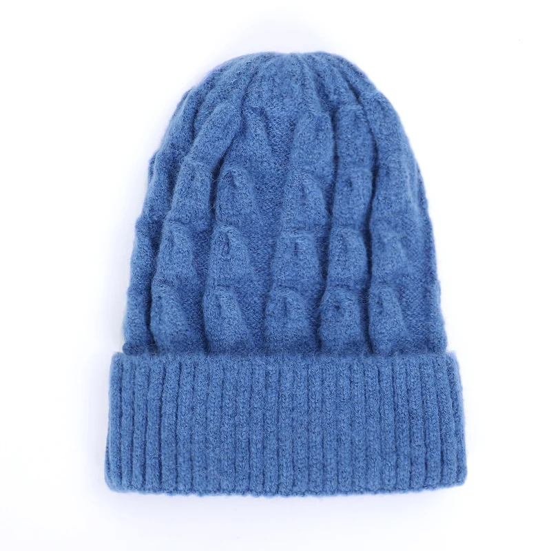 New women's twist knit hat winter warm wool hat ladies peas hedging cap Innocent cap thick warm cotton hat ladies ski mask