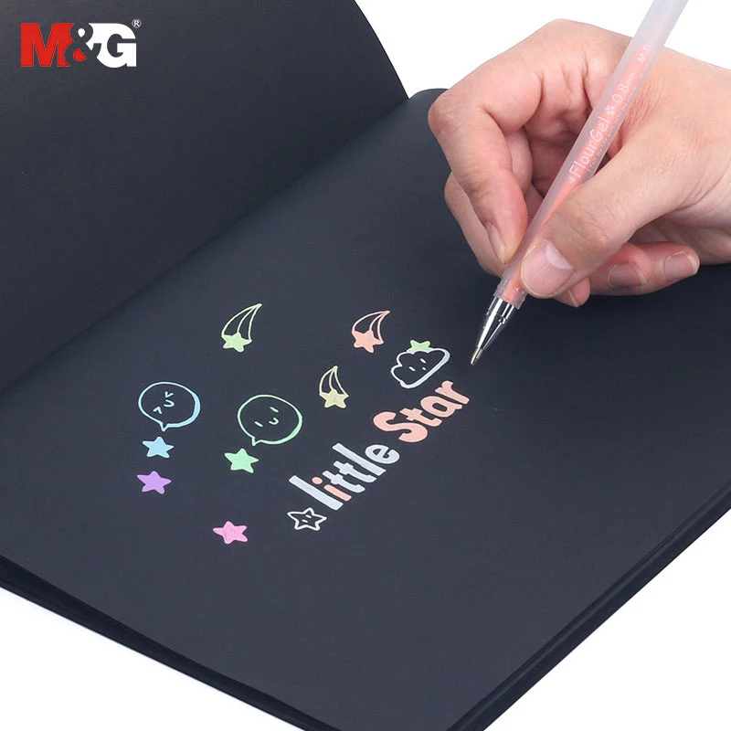 M&G Pastel Watercolor Pen. 8-Colour Neutral Pen. 0.8mm Pastel Paint Greeting Card Pen Set