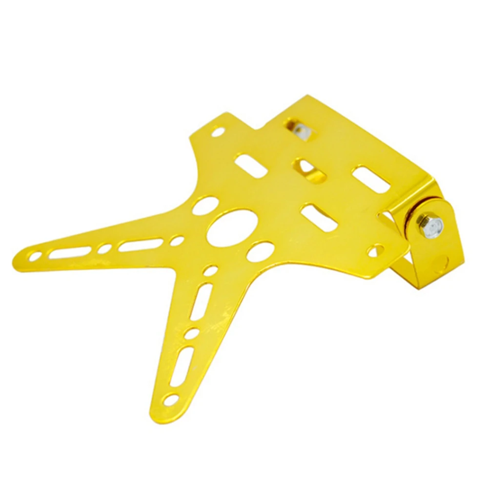 

Universal Swallow Tail Motorcycle License Plate Bracket Aluminium Alloy Motorbike License Accessory Number Plate Holder