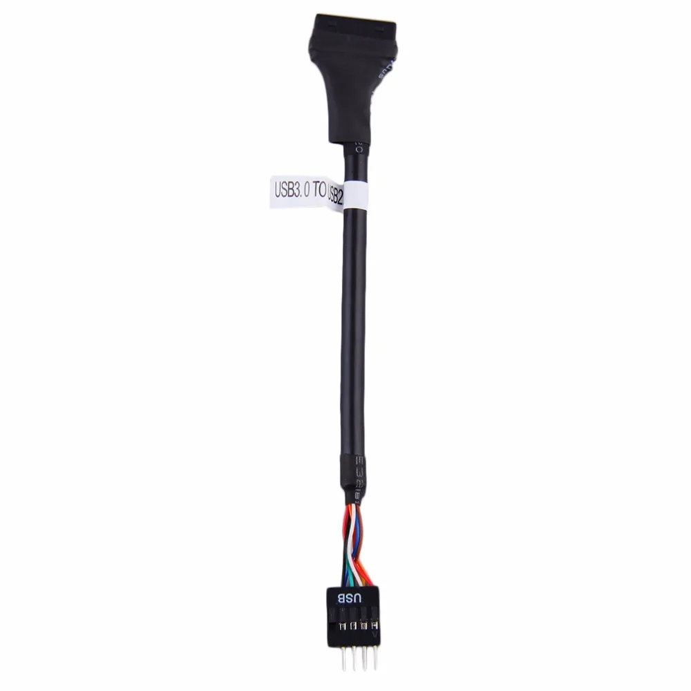 USB 3,0 20 контактный разъем для USB 2,0 9-контактный материнская плата Мужской Кабель-Удлинитель