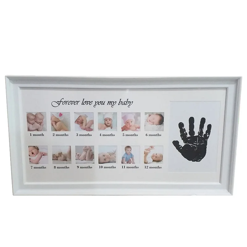 Souvenirs créatifs pour bébés de 0 à 12 mois | Bricolage, «forever you my baby», cadre Photo, pour faire grandir la mémoire des enfants, comme cadeau de commémoration