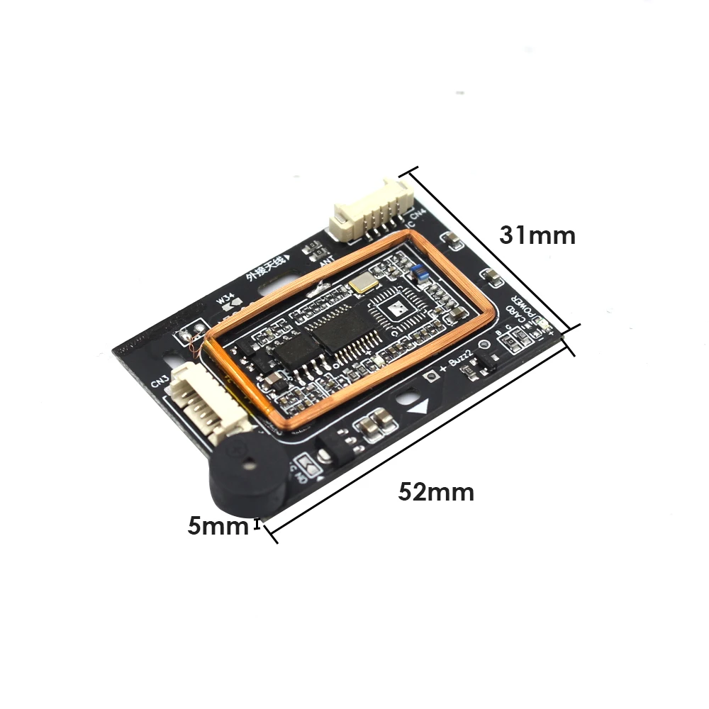 Módulo de leitor de cartão rfid de 125khz, controle de acesso wireless, módulo de leitor de cartão indutivo com 26 /34