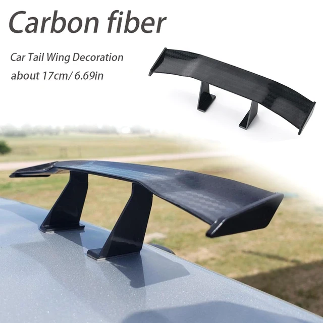 Kaufe Carbon Fiber Mini Spoiler Auto Hinten Schwanz Spoiler Flügel