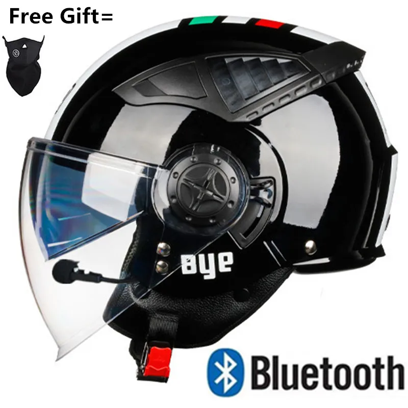 CE Bluetooth Motorcycle Helmet Open Face Scooter Helmet Motorcycle with