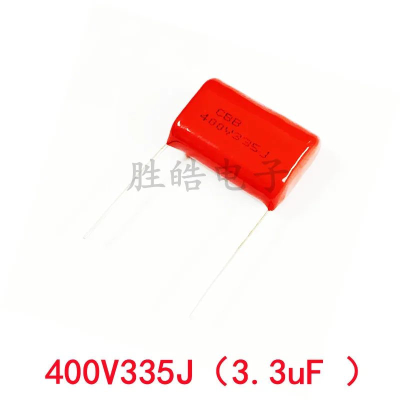 10PCS 400V335J High Quality 5% 3.3uF Pitch 25mm 400V 335J 335 3300nf 335J400V CBB Polypropylene Film Capacitor 5pcs 630v475 4 7uf pitch 25mm 630v 475 cbb polypropylene film capacitor