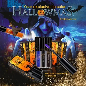 

Halloween Limited Edition Liquid Lipstick Set Non-stick Cup Non-fading Liquid Lip Gloss Makeup Lot