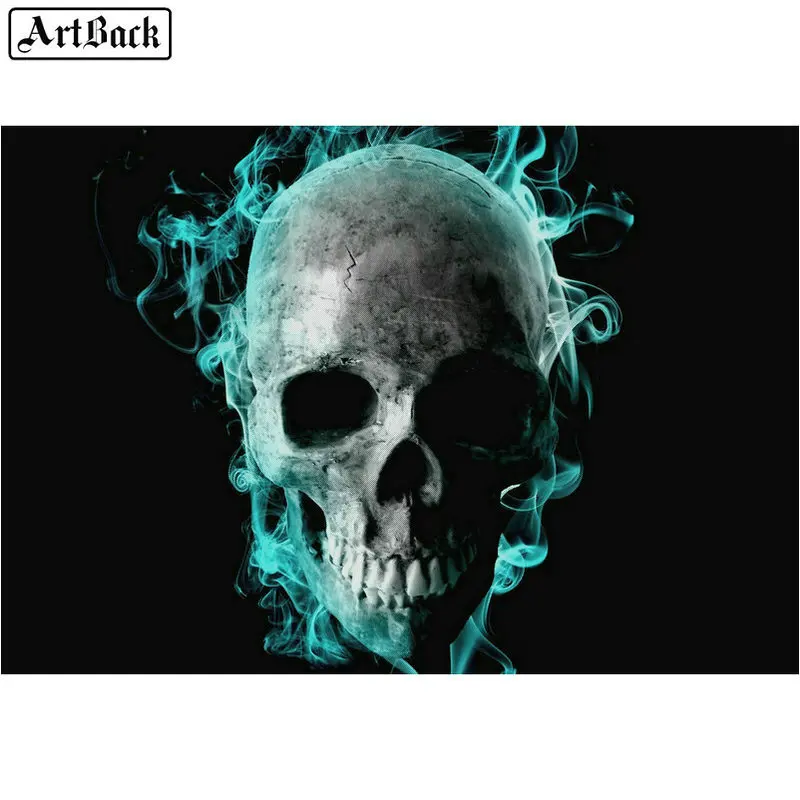 5d алмазная живопись сделай сам череп полноразмерная 3d Алмазная мозаика