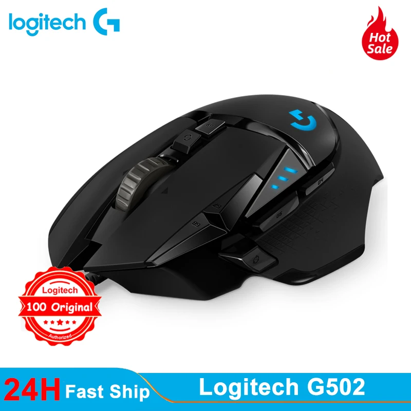 

Logitech G502 Hero/G402/G304 master gaming computer ergonomic mouse Full line upgrade Hero engine 16000DPI RGB glare Original