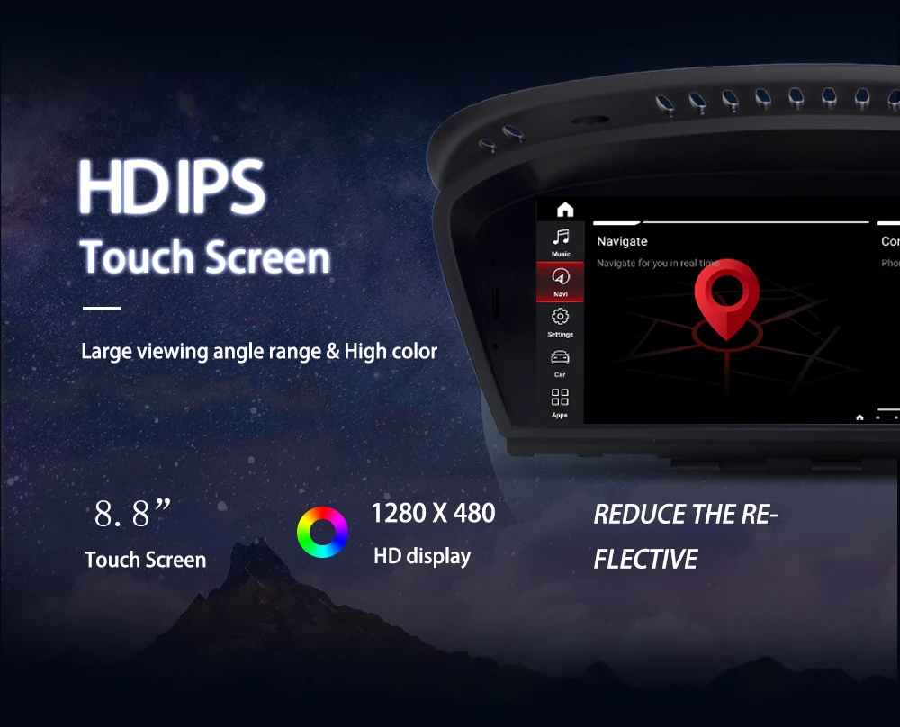 Flash Deal Andream 8.8" Android 9.0 8core 4G 64G Car Multimedia Player For BMW Series 5/3 E60 E61 E62 E63 E90 E91GPS Navigation Auto Radio 9