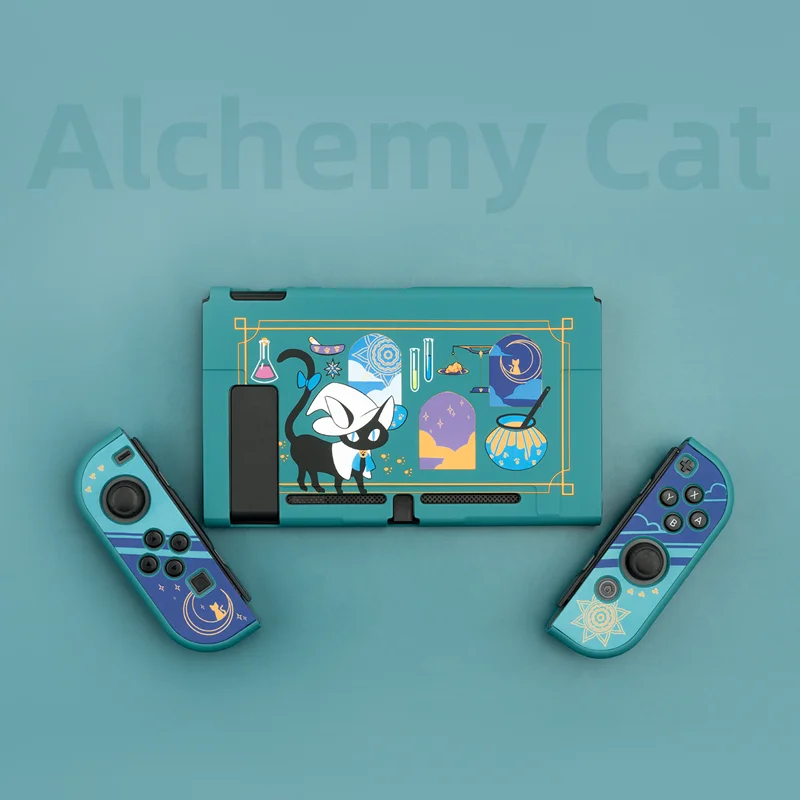 Geekshare przełącznik do Nintendo Shell alchemia kot magiczna mikstura bajka kreskówka liga sztywne etui powrót Girp Shell dla Nintendo Switch 5 Geekshare przełącznik do Nintendo Shell alchemia kot magiczna mikstura bajka kreskówka liga sztywne etui powrót Girp Shell dla Nintendo Switch 5