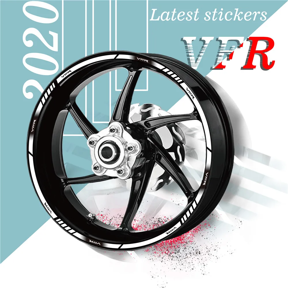New20PcsMotorcycleWheelStickersWaterproofreflectivesRimMoto