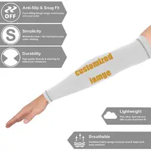 NOISYDESIGNS Custom 1 Pair Men Women Arm Sleeves Summer Sun Protection Cycling Running Fishing Climbing Driving Arm Cover Print