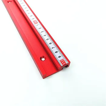 

45 Type 400MM Woodworking Miter Track Stop Chute T-slot Track Spare Parts Red