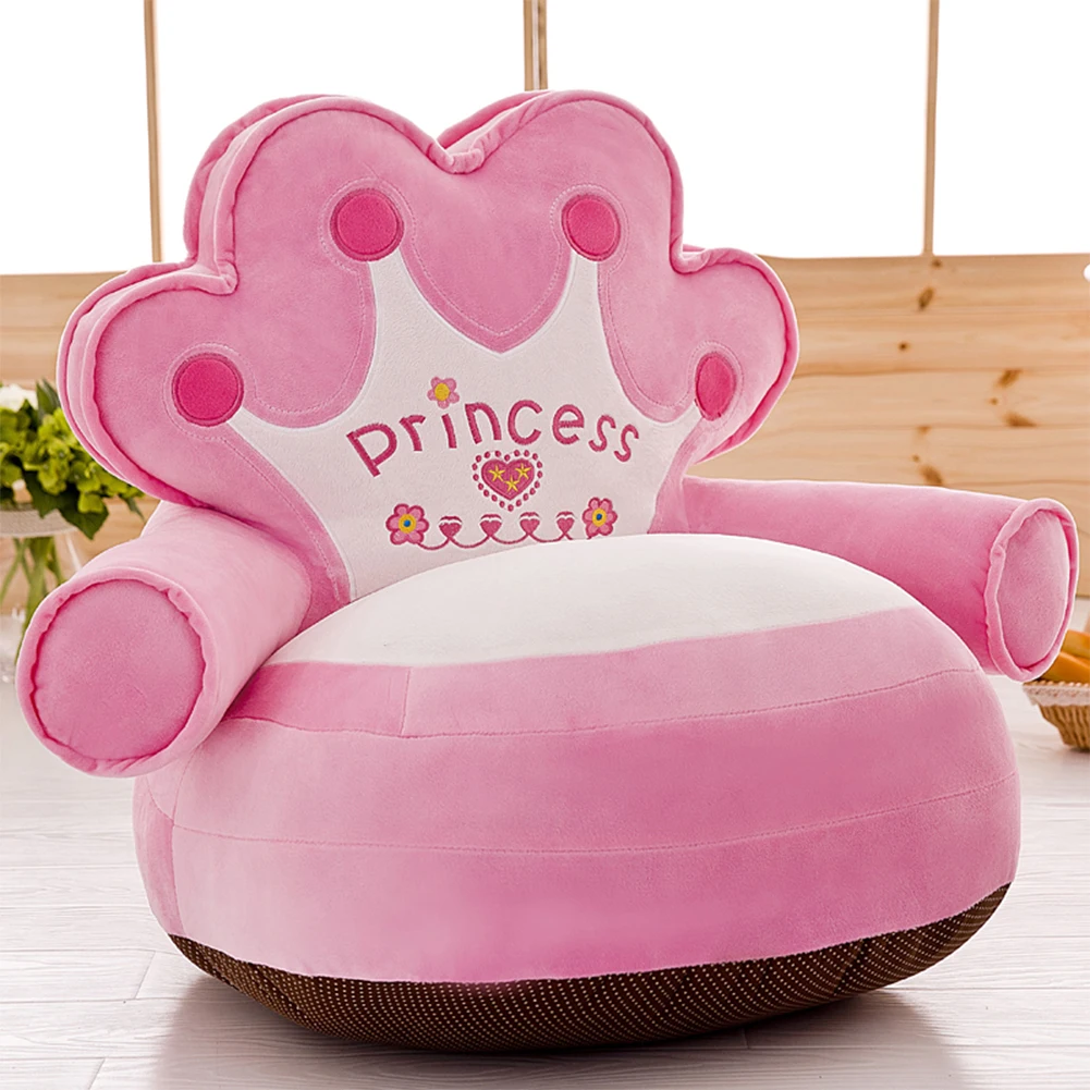 Bebé sofá cubierta de aprendizaje para sentarse de diseño de corona funda de asiento sin relleno para niños regalos de Año Nuevo