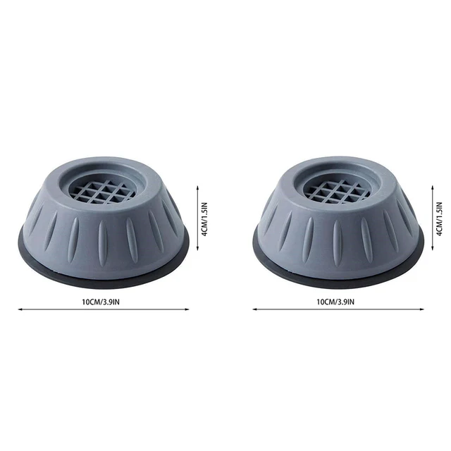 1/2/4PCS of Anti Vibration Pads Washing Machine Silent Rubber Feet Refrigerator Base Fixed Non-slip Foot Pad Bracket Accessories 2PC-10CM