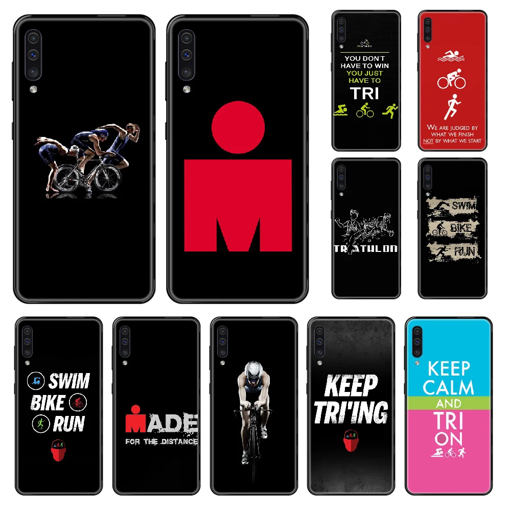 Велосипедный спортивный чехол Ironman для телефона триатлона Samsung Galaxy A 3 5 6 7 8 20 40 50 70 71