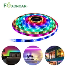 Bluetooth Светодиодные ленты светильник WS2811 IC RGB 5050 светодиодный гибкий светильник 12V смарт-полосы ленты HD ТВ Настольный Экран Подсветка