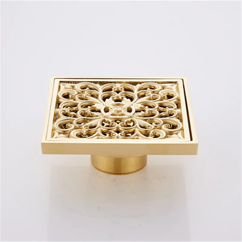 Square Bathroom Shower Drain Strainer Floor Cover