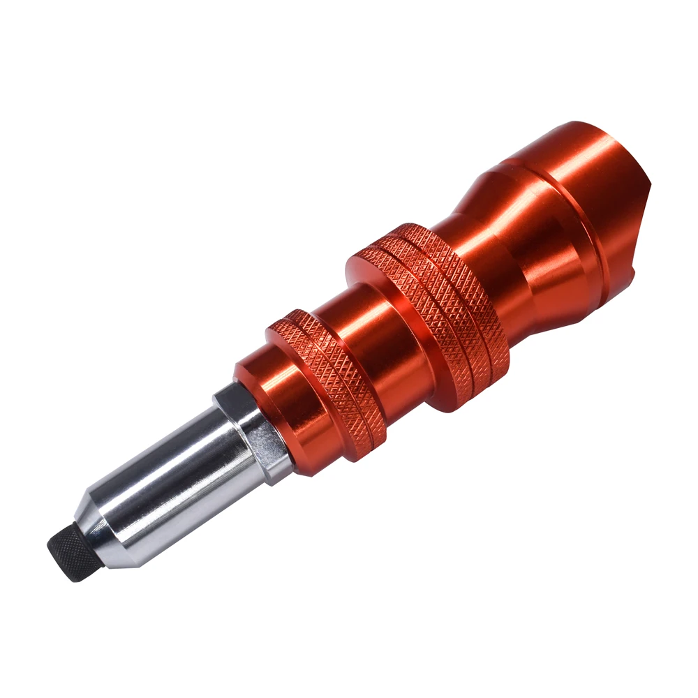 Upgrade Electric Rivet Gun 2.4mm-4.8mm Riveting Adapter Insert Cordless Drill Aluminum Rivet Nut Riveter Insert Nail Power Tools 6