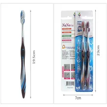 2 шт./компл. Nano зубная щетка из древесного угля Мягкая зубная щетка оральная пара зубная щетка для чистки зубов