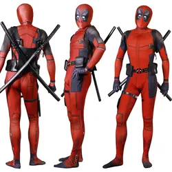 Взрослый Детский костюм для косплея Дэдпул Маска Zentai Wade Winston Wilson боди супергероя костюм комбинезоны