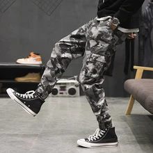 Хороший поп Осень Зима повседневные шаровары мужские хип-хоп камуфляж Tide Joggers размера плюс 5XL FIT Талия W 29-52 дюймов