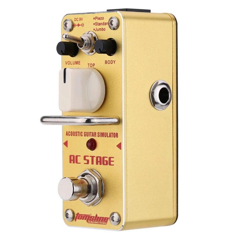 

AROMA AAS-3 AC Stage Acoustic Guitar Simulator Mini Single Electric Guitar Effect Pedal